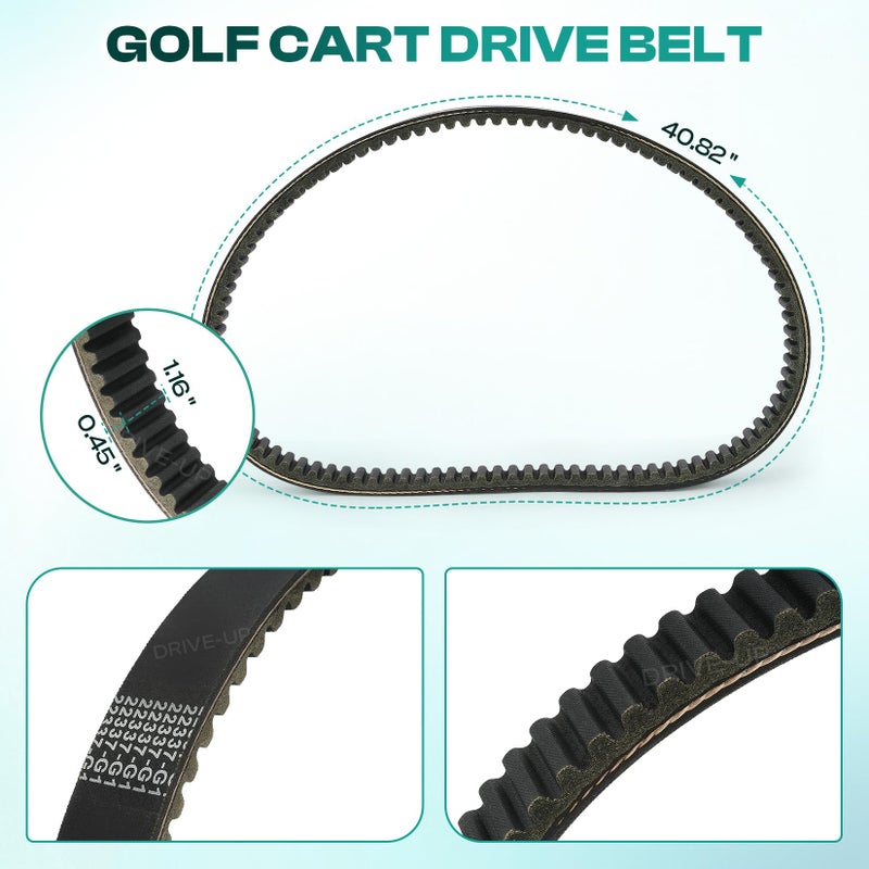 Drive-up Golf Cart Drive Belt for EZGO 2-Cycle & 4-Cycle Marathon Modles OEM 27077-G02,27077-G01,22337-G1 - Image 4